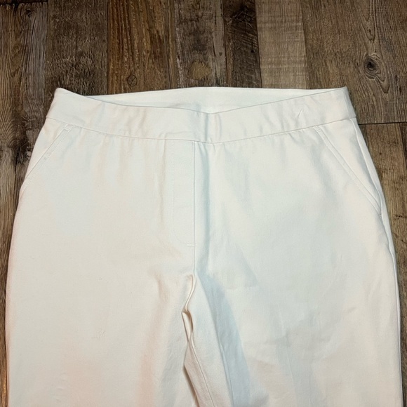 Spanx On-The-Go Cropped Kick Flare Pants Classic White Size Large - Picture 3 of 7